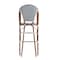 Flash Furniture WhiteNavy PE Rattan Stacking Paris Stool, 2PK 2-SDA-AD642001-F-BS-WHNVY-NAT-GG - alternate 2